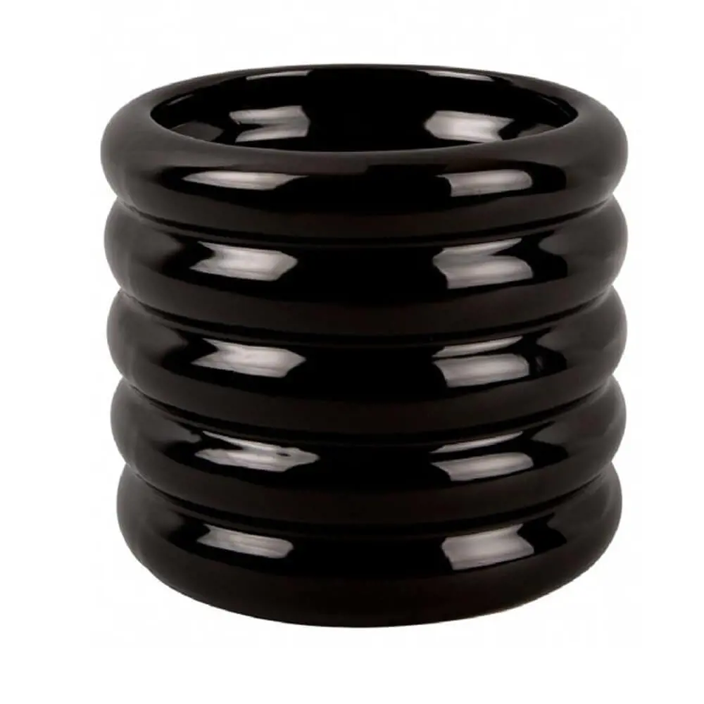 Present Time Plant Pot Bobbly Glazed Large Ceramic
